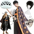 Костюм-кимоно для косплея из аниме Trafalgar LawTrafalgar D Water Law, халат, полный костюм, костюмы на Хэллоуин, карнавальные костюмы, искусственный парик