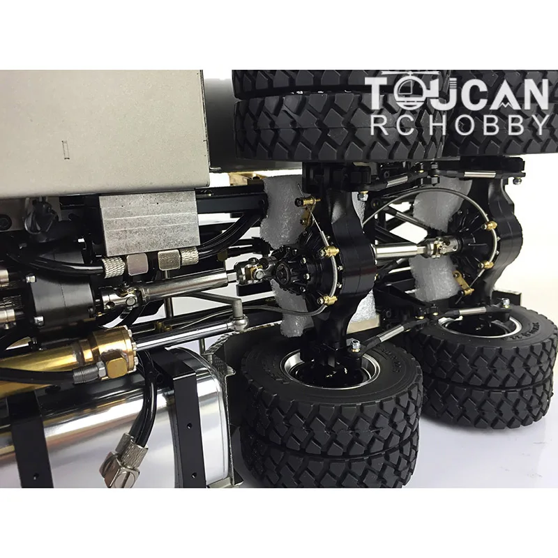 LESU 1/14 гидравлический DIY MAN TGS 8*8 RC самосвал окрашенный Радиоуправляемый светильник