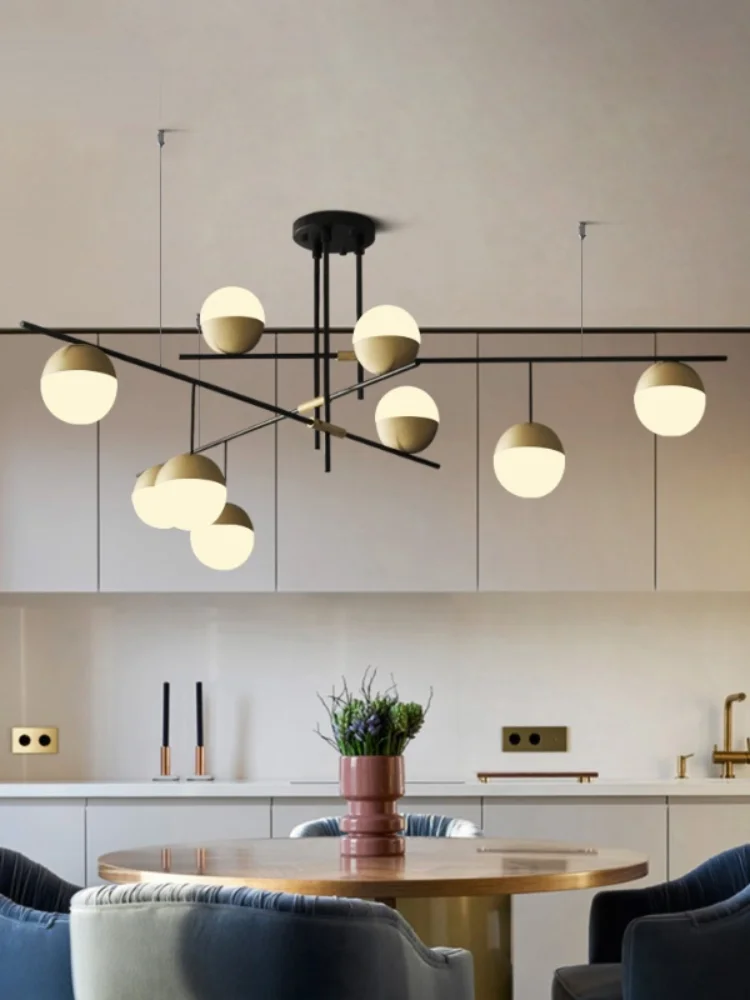 

Postmodern luxury living room pendant lamp designer nut creative personality villa restaurant glass ball pendant lights
