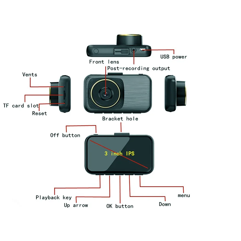 

Super Night Vision 4K HD Auto Dash Cam Sony IMX335 Video Recorder Mini Dashcam HD DVR Camera Car Registrar 24H Parking Monitor