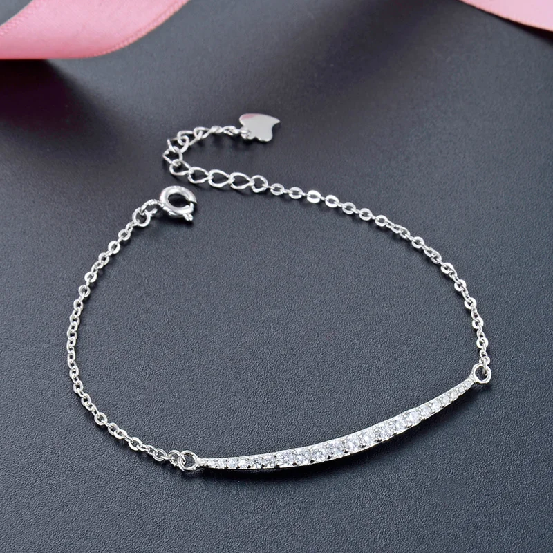 

18 Cm Bracelet Wholesale Hand Accessory Luxury Bracelet Wedding Jewelry Lady Waist Accessory Sterling Silver Beauty Girl Gift
