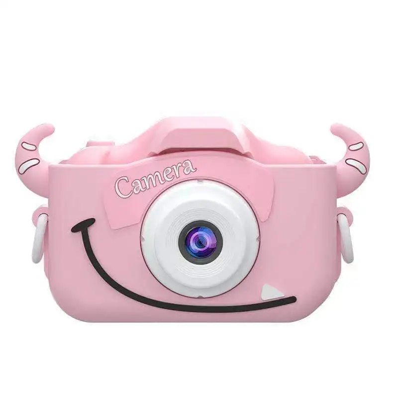 

Cute Children's Camera Mini Digital Camera Ips Screen Dual Lens Kids Camera For Shooting Photo Selfie Gift Toys For Girls Boy