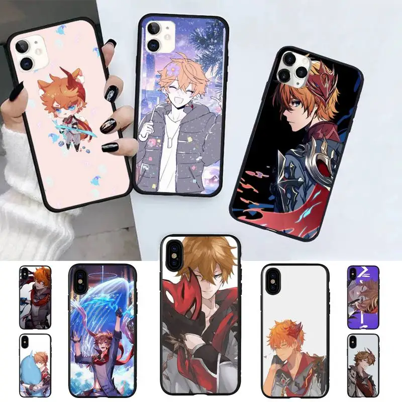 

Yinuoda Tartaglia Childe Genshin Impact Phone Case for iPhone 11 12 13 mini pro XS MAX 8 7 6 6S Plus X 5S SE 2020 XR case