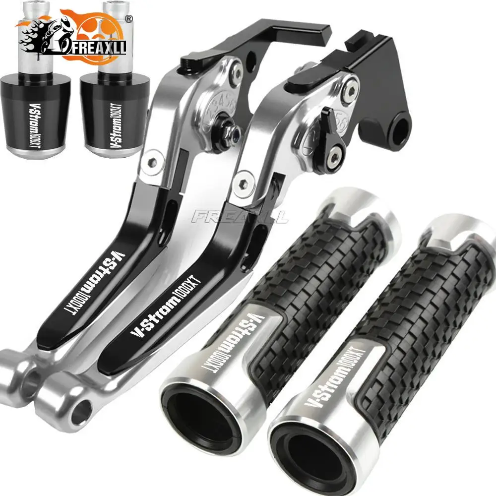 

VSTROM1000 Motorcycle Brake Clutch Levers Handlebar Hand Grips ends 2014-2019 For SUZUKI V-STROM DL1000 2014 2015 2016 2017 2018