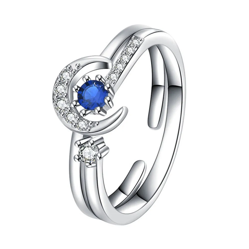 

New 2021 Fashion Creative Rings Love Ring Sweet Open Inlaid Zircon Index Finger Small Fresh Flush Sales New Accessories #672