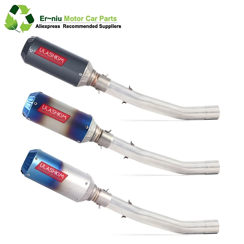 

Free Shipping Motorcycle Exhaust Escape Muffler Middle Pipe Full System Slip-On For KAWASAKI ZX 10R ZX10R ZX-10R 2008 2009 2010