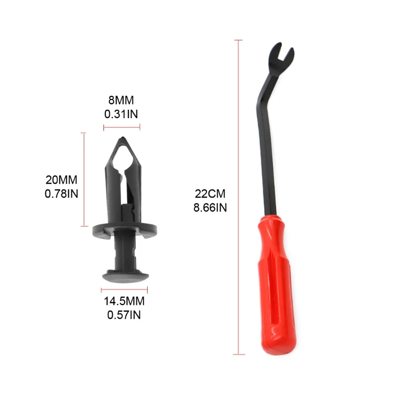 

Car Retainer Clips Bumper Mudapron Clips Replacement Fastener Clips Popular Size for Vehicle Old Damaged Parts