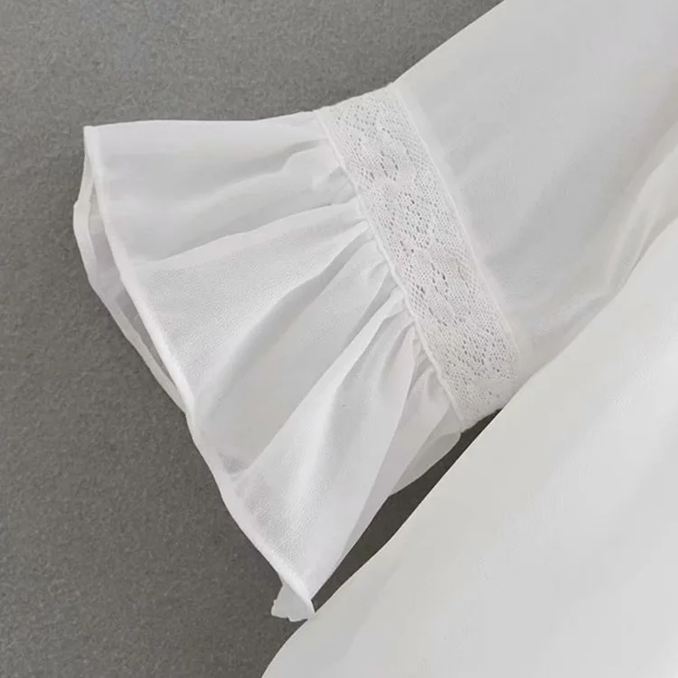 

long sleeve chiffon fashion pleated blouse shirts women o neck casual business blusas femininas chemise tops