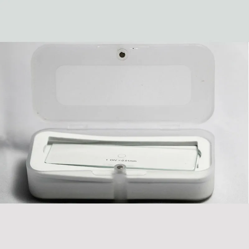 Совершенно новый 0 01 мм микроскоп объектив сцены микрометр калибровочный слайд