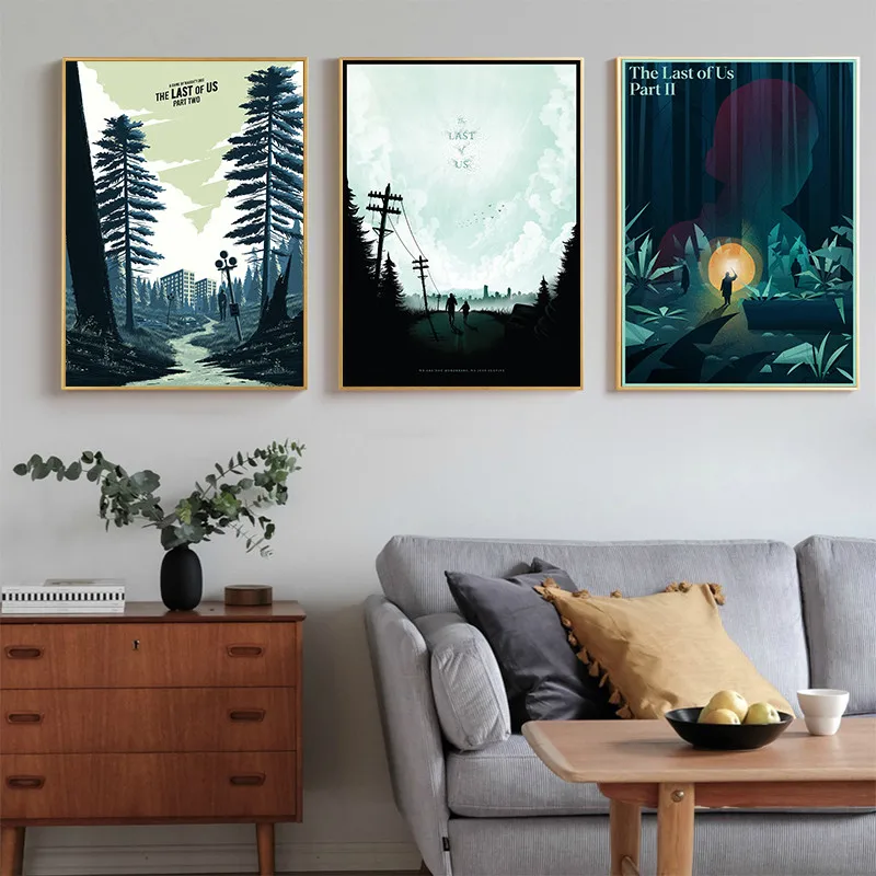 The Last of Us Video Game Poster Zombie Survival Horror Action Canvas Painting Print Wall Art HD Home Decor | Дом и сад