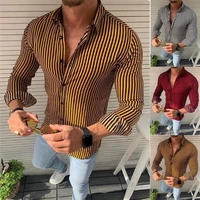 printing stripe best selling mens fashion long sleeved shirt high quality casual mens long sleeved shirt