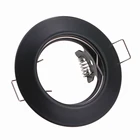 10 шт. высокое качество круглый черный светодиодный потолочный светильник рамка GU10MR16 светильник светодиодный светильник s аксессуары 50 мм держатель GU10 для комнаты