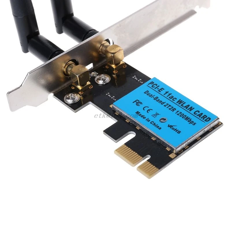 Беспроводная сетевая карта PCI-E 2 4 Мбит/с ГГц/5 ГГц Двухдиапазонная PCI Express Wi-Fi