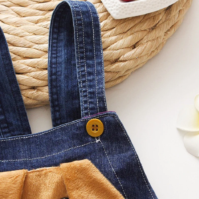 DIIMUU джинсовый комбинезон для мальчиков и девочек летний Повседневный с собаками