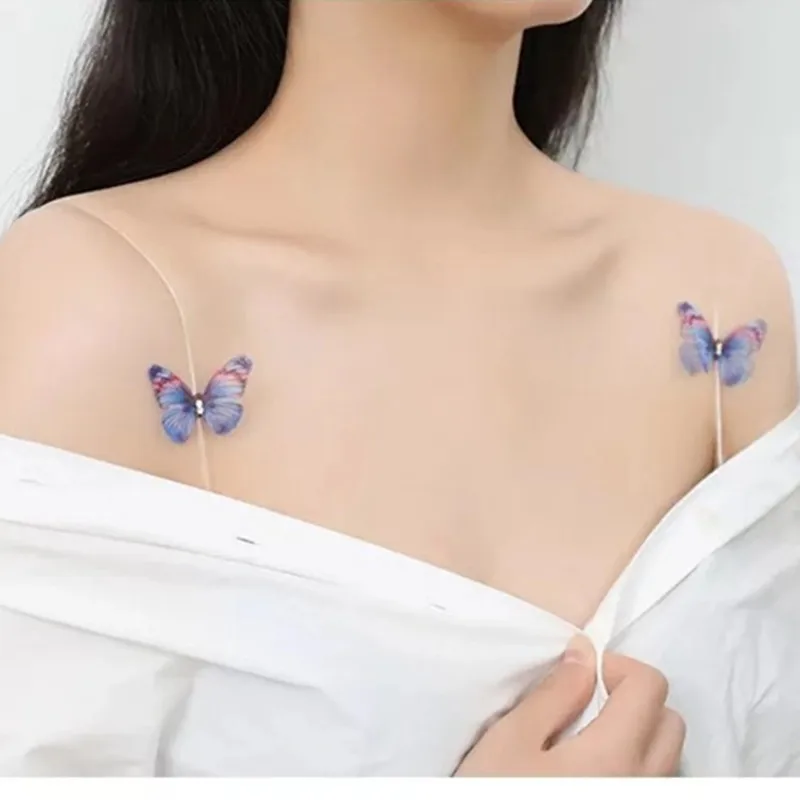 

Bra Straps Belt Women Elastic Comfortable Transparent Invisible Shoulder Adjustable Intimates Accessories Metal butterfly Fine