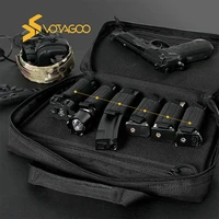 votagoo tactical gun range bag pistol case handgun double hand gun carrying case with lock outdoor hunting shooting airsoft gear