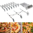Инструменты Для Выпечки Пиццы, торта, пиццы, многофункциональные гибкие резаки из нержавеющей стали, 357 колесные перегородки для теста, кухонные ролики