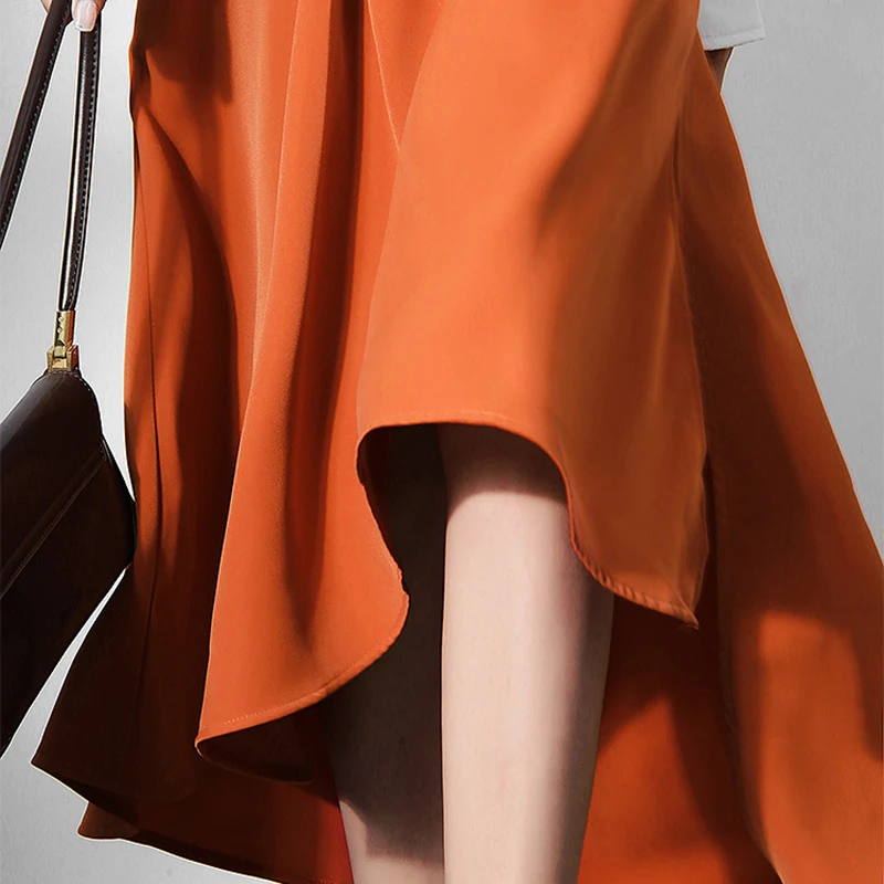 Женская Асимметричная юбка TWOTWINSTYLE асимметричная с высокой талией осень 2022 |