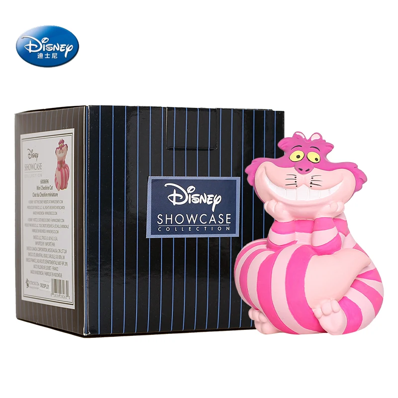 

Disney Alice In Wonderland Miaomiao Cheshire Cat Anime Figures Resin Model Peripherals Hand-Made Ornament Toys Birthday Gift