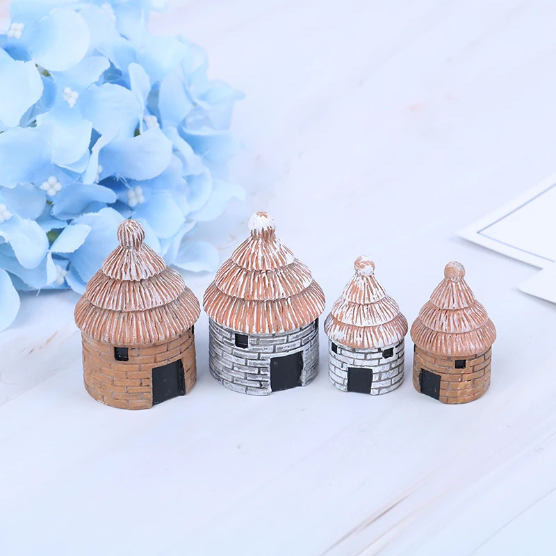 2 шт. китайский антикварный мини-дом ретро здание микро Волшебные садовые фигурки