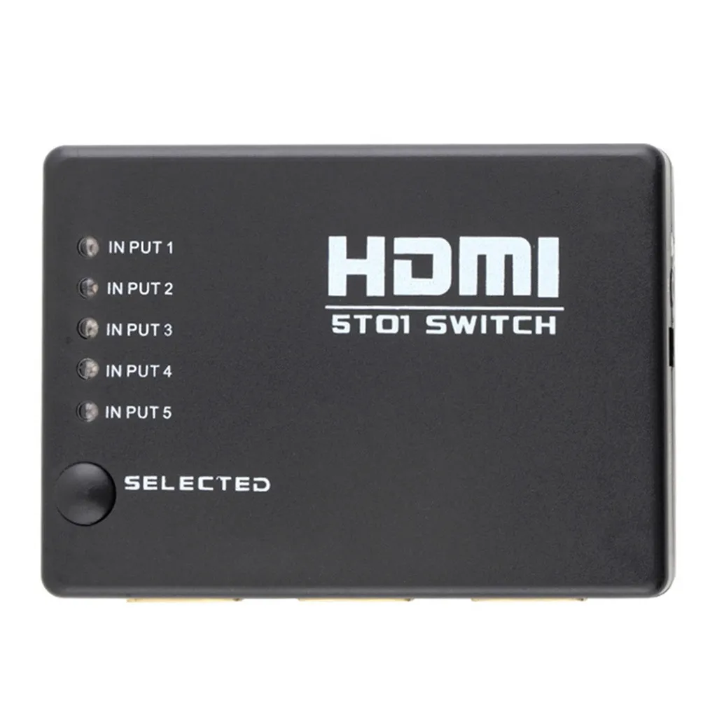 5-портовый 1080p HDMI переключатель Переключатель Селектор сплиттер концентратор ИК