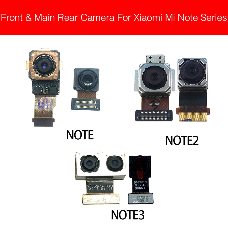 Маленькая и большая фронтальная задняя камера для Xiaomi Mi Note 2 3 Note2 Note3 2015 основная
