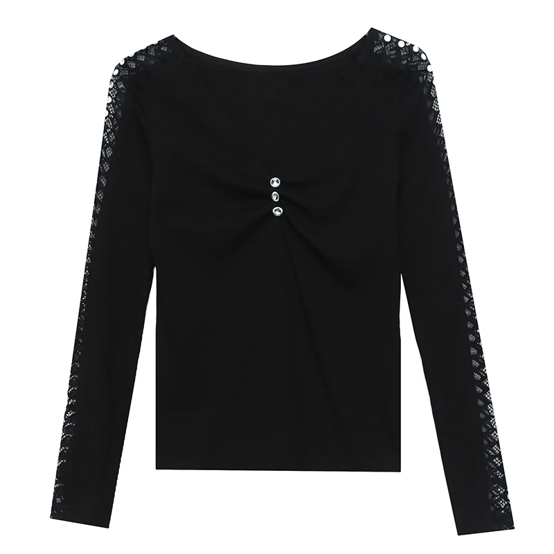 

New Elegant Fashion Women Autumn Winter long-sleeved top bottoming shirt