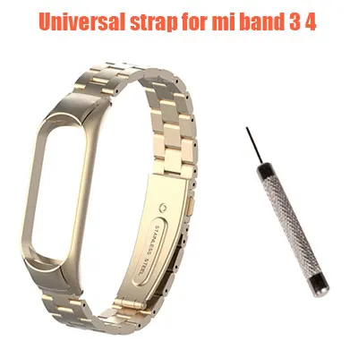 Style 2 with tool Металлический ремешок для mi Band 4 3 ремешок Xiao mi браслет из нержавеющей стали mi Band 3 4 ремешок для mi Band 4 3 браслеты Pulseira - Цвет: Style 2 with tool