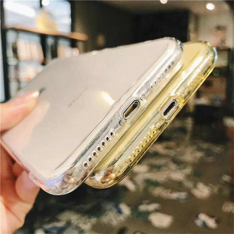 Новинка Блестящий противоударный чехол с рамкой для iPhone 8 7 6 6S Plus 11 Pro X XR XS Max