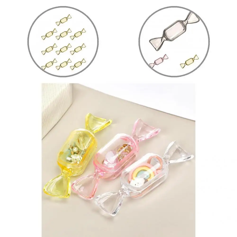 

Excellent Workmanship Portable Creative Candy Shape Earring Storage Box for Kids