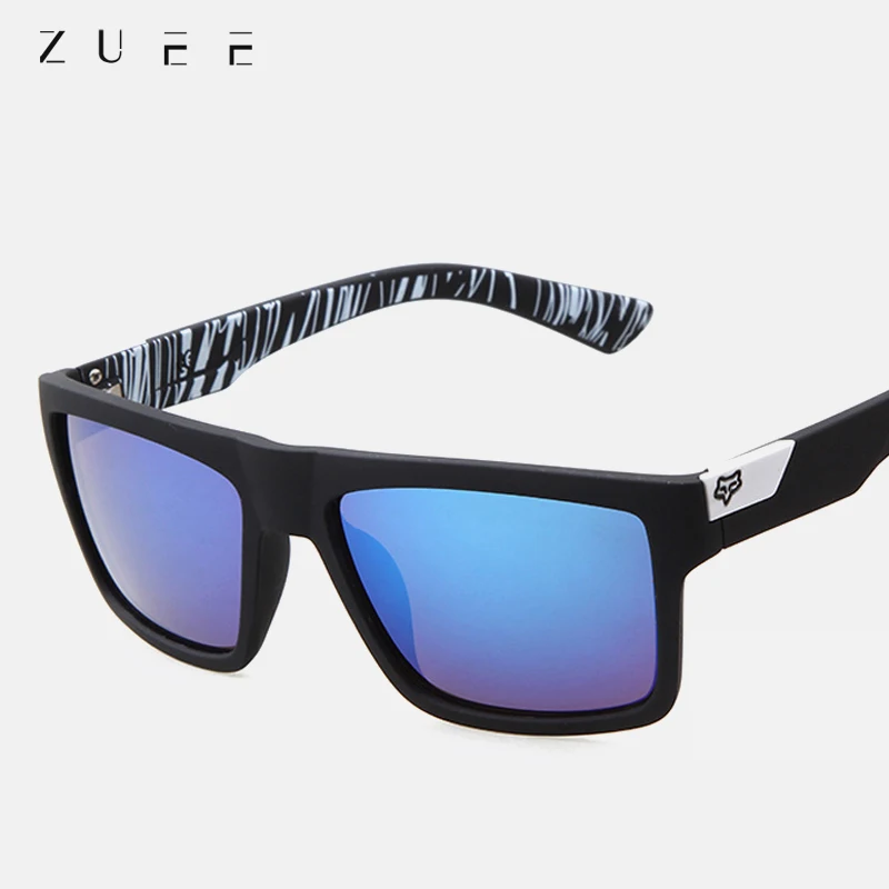

ZUEE Fashion Square Rimmed Sunglasses Unisex European and American Style Sports Outdoor Reflective Polarized Sun Glasses UV400