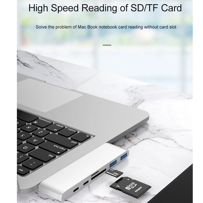 USB-хаб с кардридером для Macbook Air Pro USB Type C 3 0 | Компьютеры и офис
