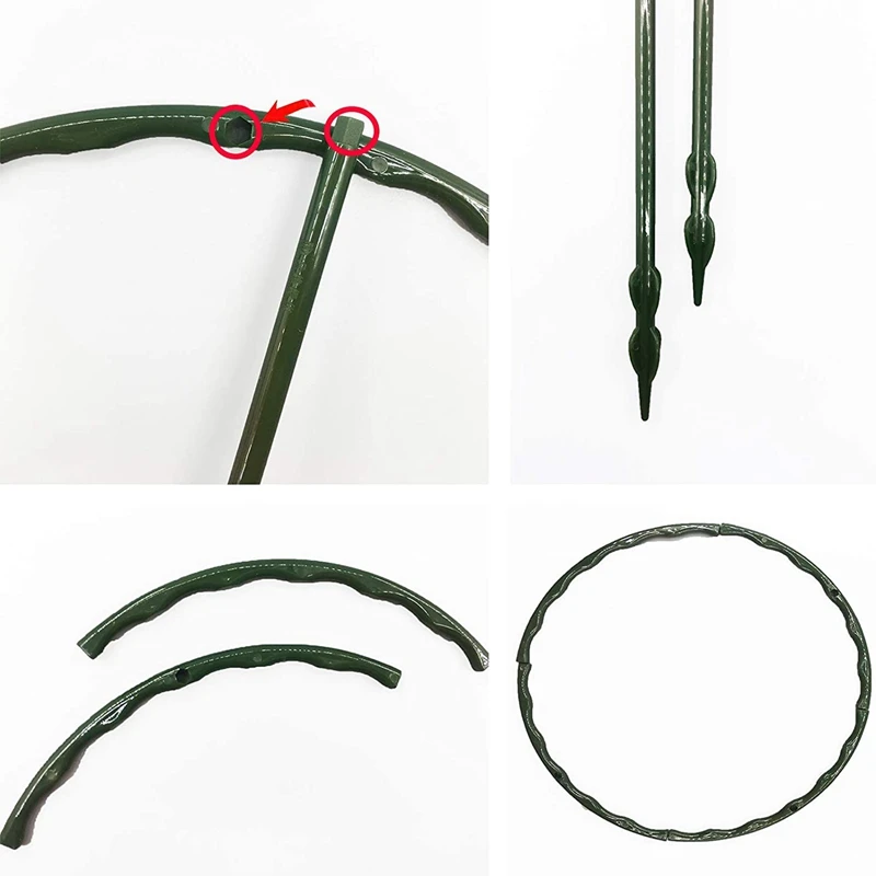 Завод Кола полукруглые разноцветные плоские с завода Поддержка кольцо цветник