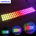 DC12V WS2811 Светодиодный модуль пикселей, IP68 водонепроницаемый полноцветный RGB светодиодный светильник на Рождество, цифровой светодиодный светильник COB