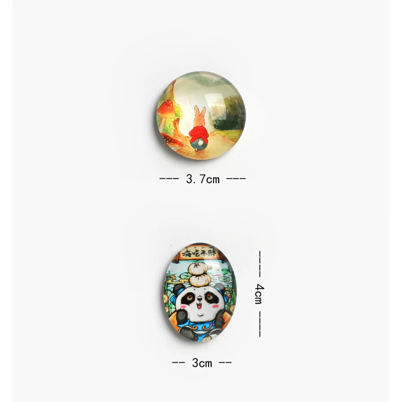 10 комбинированных комплектов маленькие наклейки для холодильника в виде веера