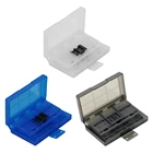 Жесткий держатель игровой карты Футляр 24 в 1 с 2 слотами для TF-карт для Nintendo Switch, чехол-органайзер для игровых карт