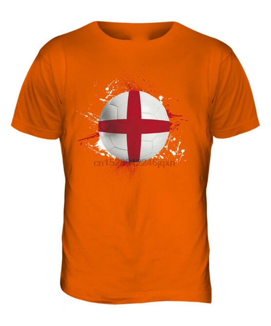 Английская Футбольная Мужская футболка топ подарок Кубок мира Спортивная с