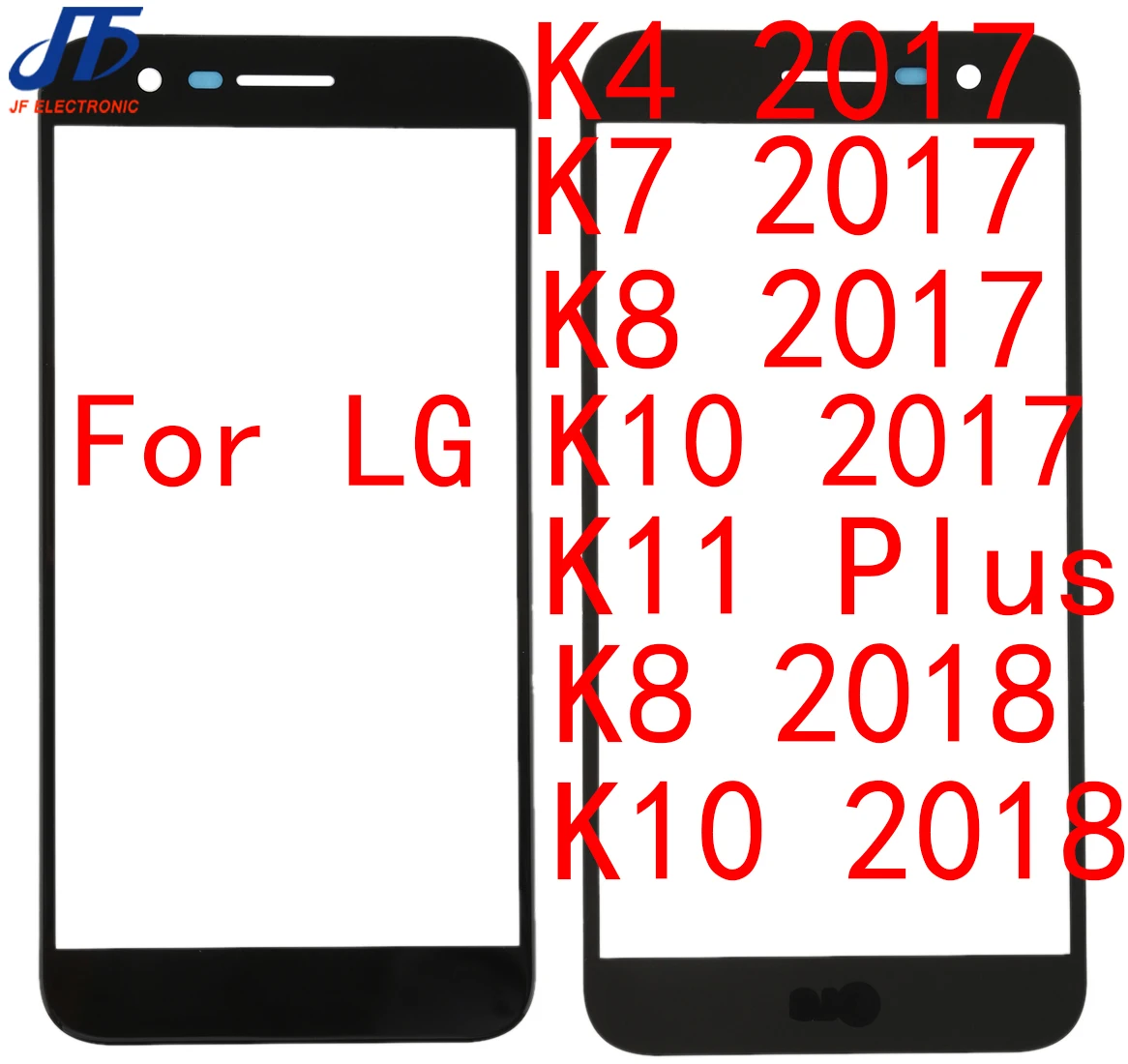 10 шт./лот для LG K4 K7 K8 K10 2017 + PLUS 2018 2016 сенсорный экран передняя стеклянная панель