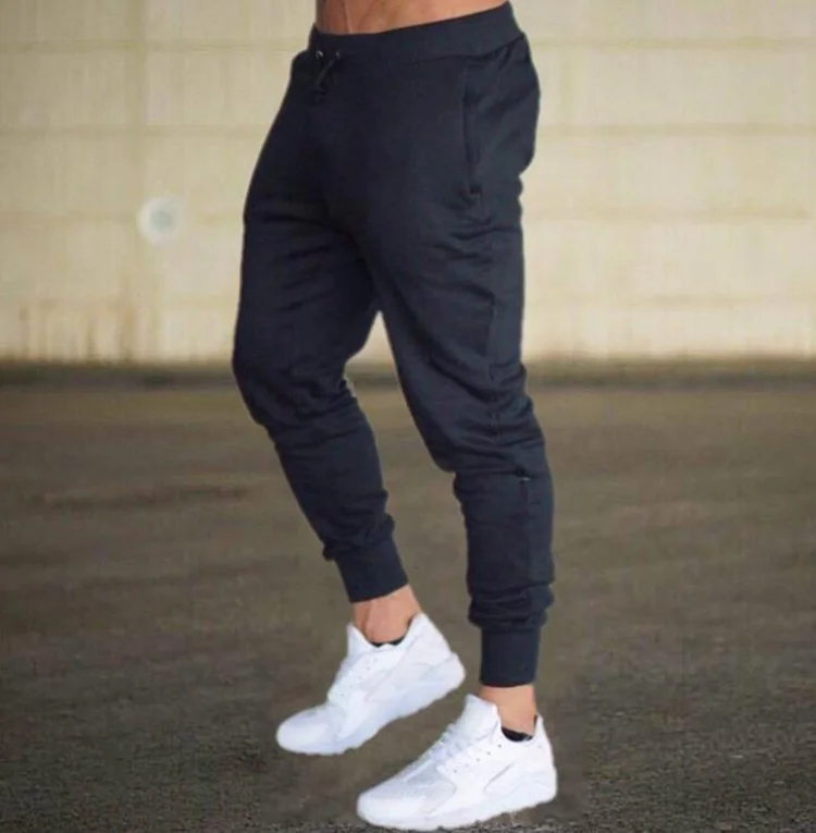 

New Jogging Pants Men Sport Sweatpants Running Pants Men Joggers Cotton Trackpants Slim Fit Pants Bodybuilding Trouser