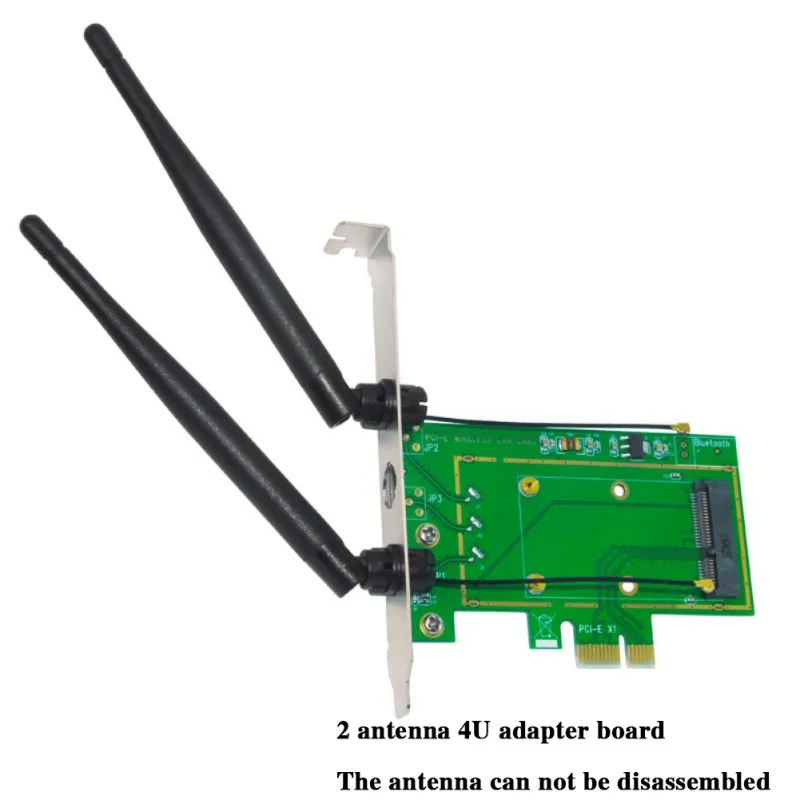 Мини PCI-E к PCIE конвертер беспроводная сетевая карта ПК настольный внешний 3.5dBi