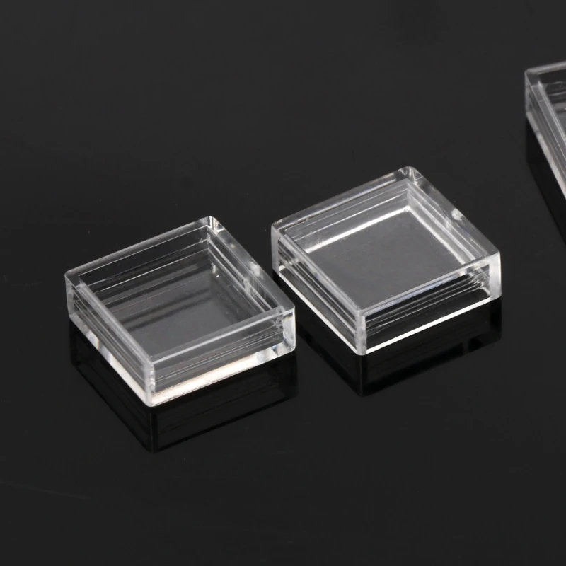 

100Pcs Clear Plastic Pushbutton Switch Tact Button Cap Keycaps Covers Protector