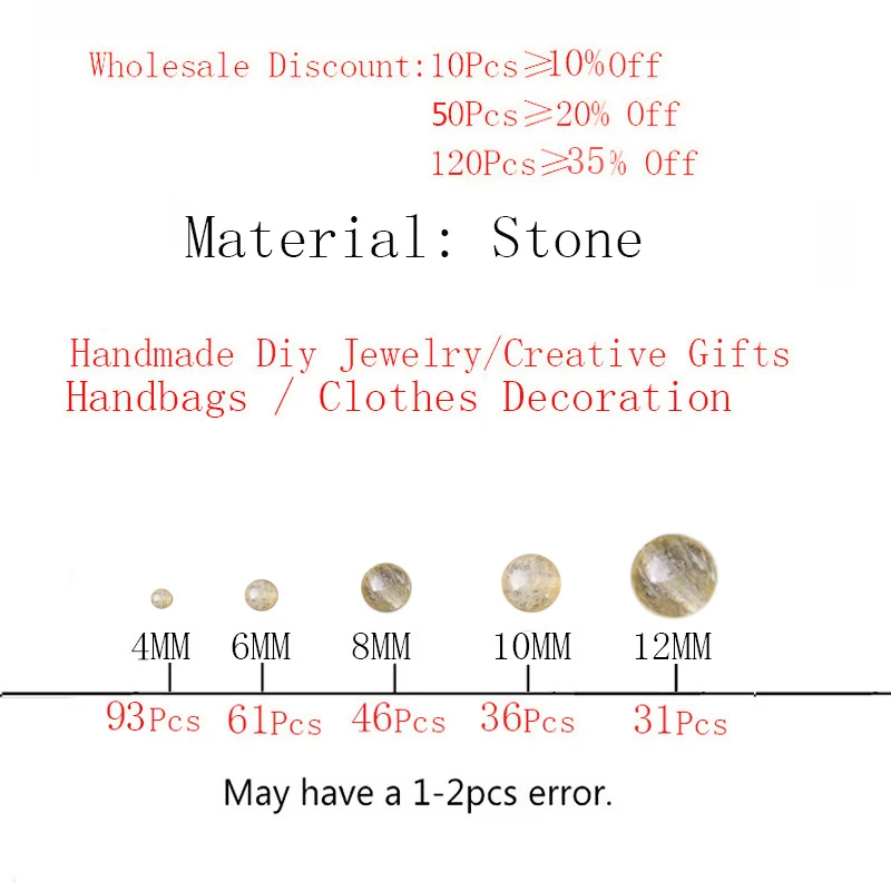 Бусины из натурального камня гладкие цитрины Круглые незакрепленные 15 дюймов