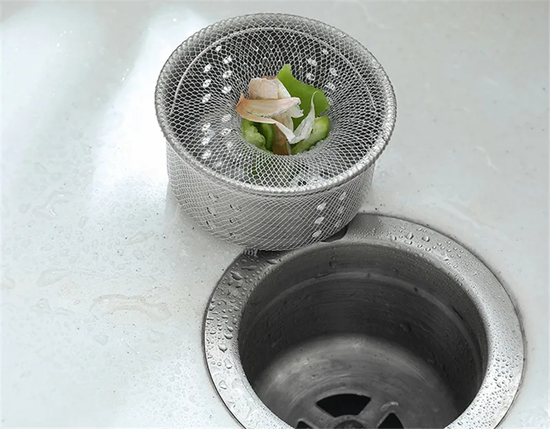 10 pcs Isolation Clogging Prevent Kitchen Bathroom Shower Drain Residue Collector Sink Strainer Filter Net Bag Disposable |