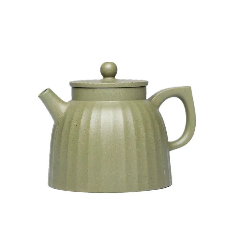 

Yixing purple clay pot raw mineral bean green mud crabapple Golden Bell pot