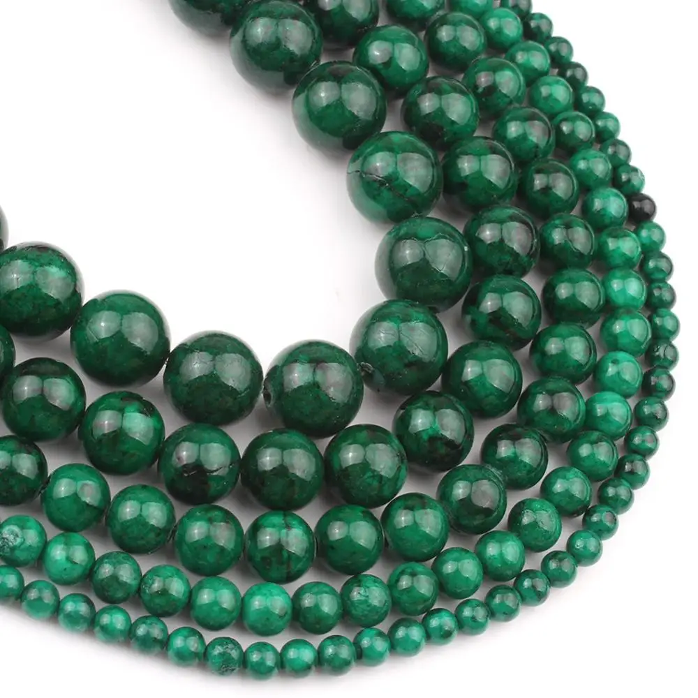 Бусины из нефрита бусины натурального малахита зеленого цвета россыпью