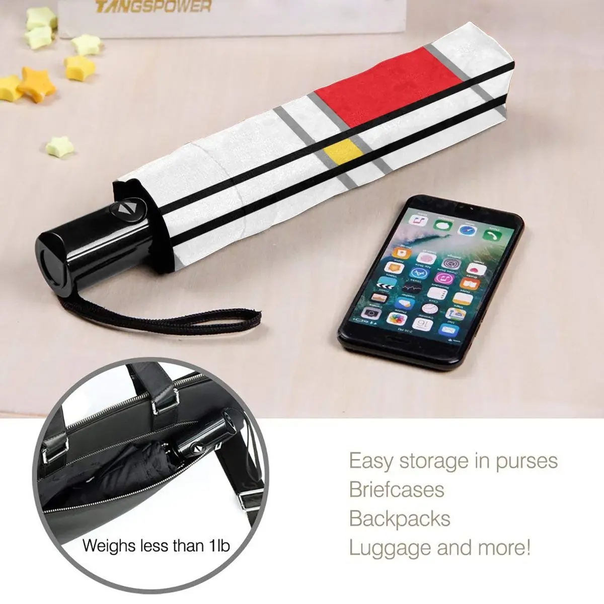 

Wind Resistant Folding Automatic Umbrella Women Auto Piet Mondrian Abstract Cubes Print Windproof Umbrellas Rain For Men Parasol