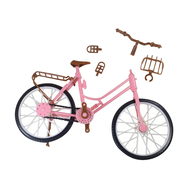 

1/6 bjd Doll House bicycle Children Plastic Mini Cute Bike for sd Doll Accessories Kids Play House Office Ornament Kids DIY Toys