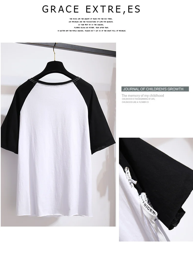 Комплект из 2 предметов Женский модная футболка с надписью для студентов топ и