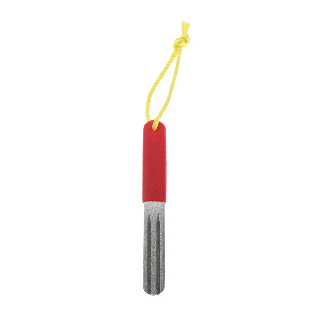

Fishing Hook Sharpener Double Side Hone Hook With Handle Red 10cm