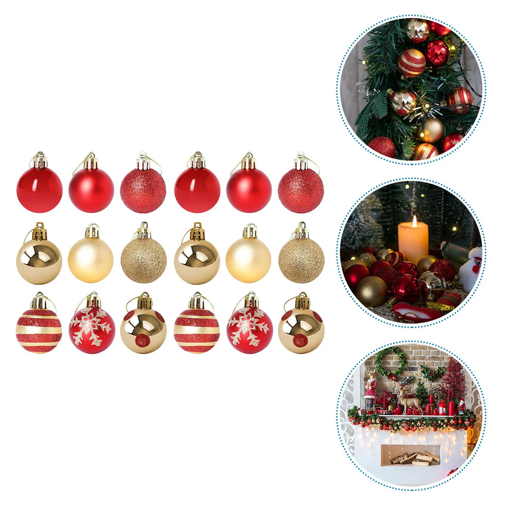

50pcs Christmas Tree Hanging Balls Decorative Festival Tree Pendants Xmas Supply